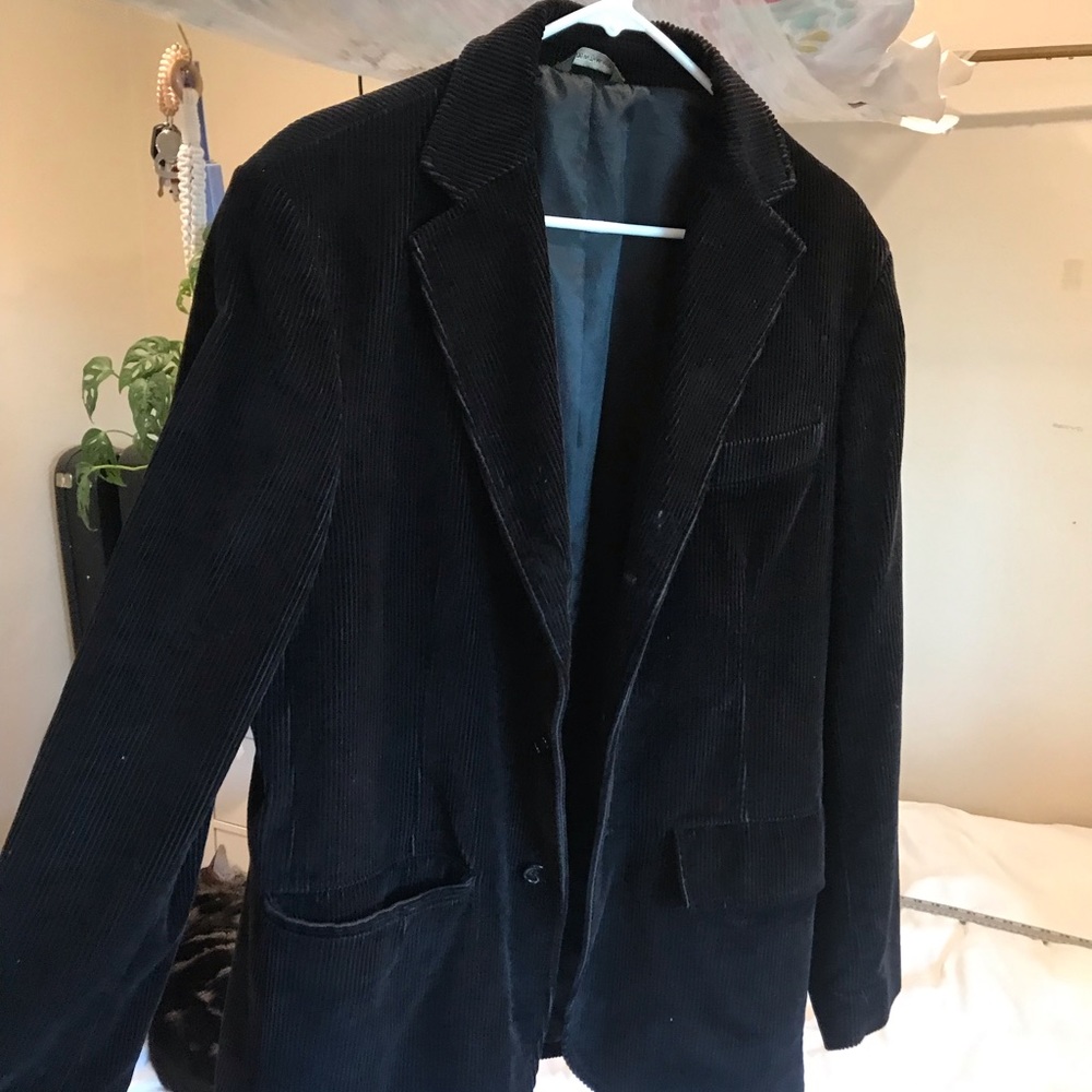 Mens corduroy black Blazer Oversized